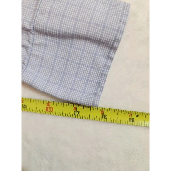 Bonobos Shirt Mens Small Short Blue Check Athletic Long Sleeve Preppy Business - Picture 8 of 12